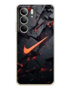 Чохол для Realme C73 5G з картинкою «Nike — ефект розломів»