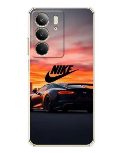 Чехол для Realme C73 5G с картинкой «Nike и суперкар»