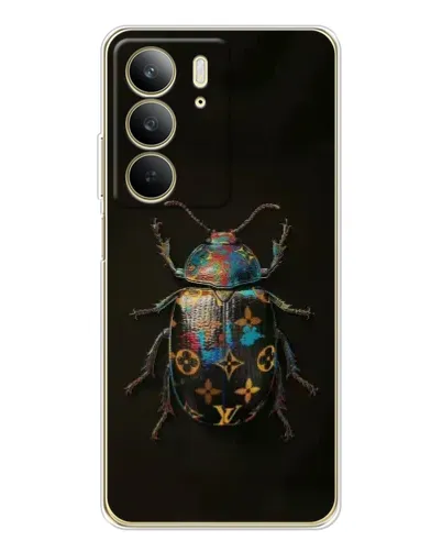 Чехол для Realme C73 5G с картинкой «LV — мраморный принт»