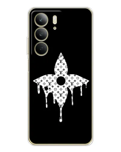 Чехол для Realme C73 5G с картинкой «Цветочная монограмма»