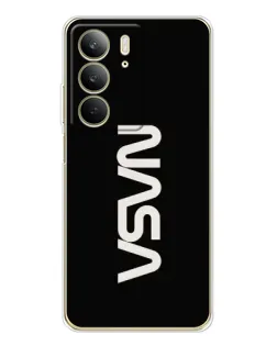 Чехол для Realme C73 5G с картинкой «NASA — вертикальный логотип» Чехол для Realme C73 5G с картинкой «NASA — вертикальный логотип»