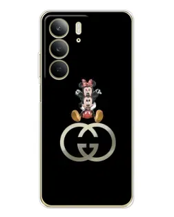 Чехол для Realme C73 5G с картинкой «Минни Маус на лого»