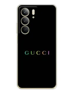 Чехол для Realme C73 5G с картинкой «Gucci — неоновый минимализм»