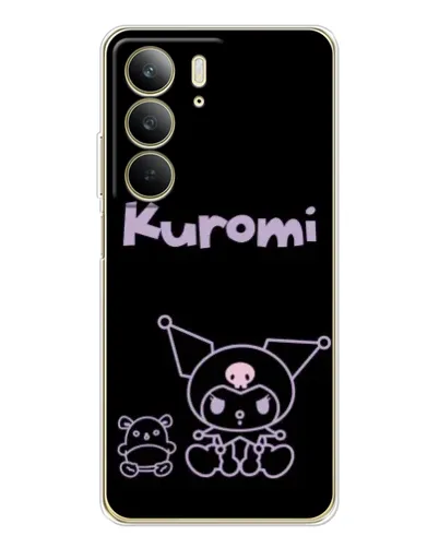 Чехол для Realme C73 5G с картинкой «Kuromi — черный минимализм» Чехол для Realme C73 5G с картинкой «Kuromi — черный минимализм»