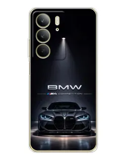 Чехол для Realme C73 5G с картинкой «BMW сквозь ночной город» Чехол для Realme C73 5G с картинкой «BMW сквозь ночной город»