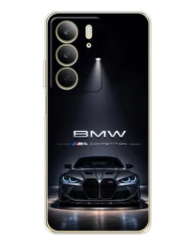 Чехол для Realme C73 5G с картинкой «BMW сквозь ночной город» Чехол для Realme C73 5G с картинкой «BMW сквозь ночной город»