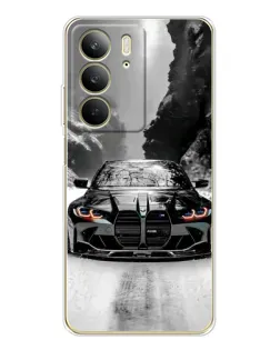 Чехол для Realme C73 5G с картинкой «BMW — акварельный дрифт» Чехол для Realme C73 5G с картинкой «BMW — акварельный дрифт»