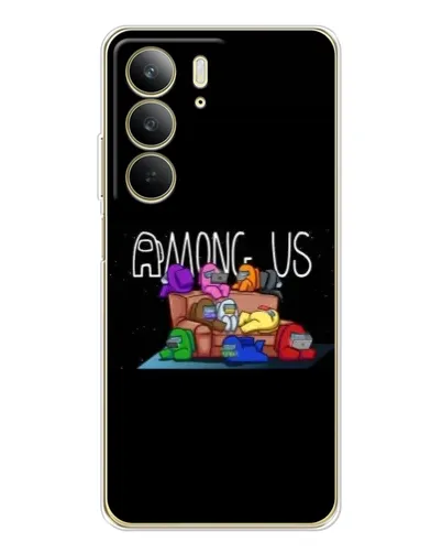 Чехол для Realme C73 5G с картинкой «Логотип Among Us» Чехол для Realme C73 5G с картинкой «Логотип Among Us»