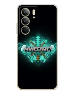 Чохол для Realme C73 5G з картинкою «Minecraft Diamond лого»