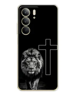 Чехол для Realme C73 5G с картинкой «Лев и Крест»