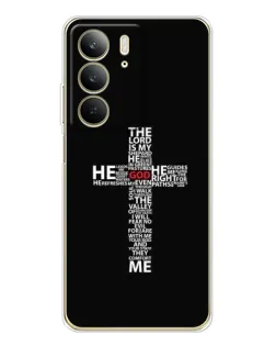 Чехол для Realme C73 5G с картинкой «Текстовый крест»