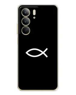 Чехол для Realme C73 5G с картинкой «Символ рыбы Jesus»