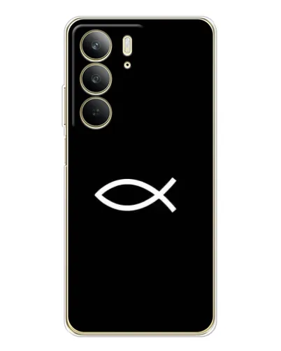 Чехол для Realme C73 5G с картинкой «Символ рыбы Jesus» Чехол для Realme C73 5G с картинкой «Символ рыбы Jesus»
