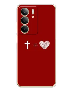 Чехол для Realme C73 5G с картинкой «Уравнение любви»