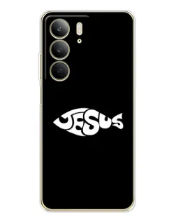 Чехол для Realme C73 5G с картинкой «Рыба Jesus»