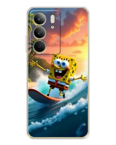 Чехол для Realme C73 5G с картинкой «Губка Боб серфингист» Чехол для Realme C73 5G с картинкой «Губка Боб серфингист»