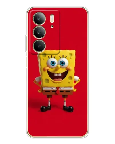 Чехол для Realme C73 5G с картинкой «Спанч Боб на красном» Чехол для Realme C73 5G с картинкой «Спанч Боб на красном»