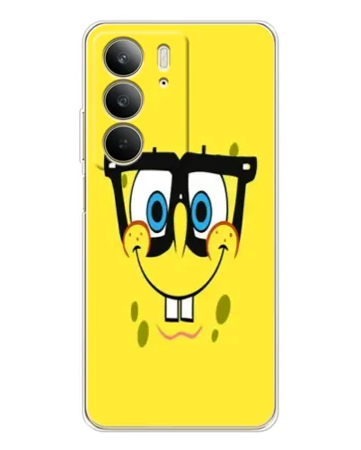 Чехол для Realme C73 5G с картинкой «Минималистичный Спанч Боб» Чехол для Realme C73 5G с картинкой «Минималистичный Спанч Боб»