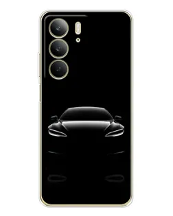 Чехол для Realme C73 5G с картинкой «Силуэт Tesla Night» Чехол для Realme C73 5G с картинкой «Силуэт Tesla Night»