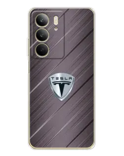 Чохол для Realme C73 5G з картинкою «Металева текстура Tesla» Чохол для Realme C73 5G з картинкою «Металева текстура Tesla»