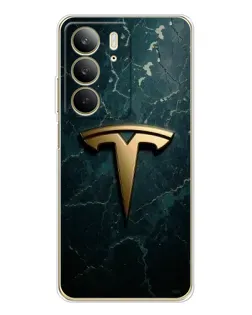 Чохол для Realme C73 5G з картинкою «Мармурова Tesla Gold» Чохол для Realme C73 5G з картинкою «Мармурова Tesla Gold»