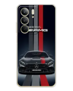 Чехол для Realme C73 5G с картинкой «Mercedes — белый карбон» Чехол для Realme C73 5G с картинкой «Mercedes — белый карбон»