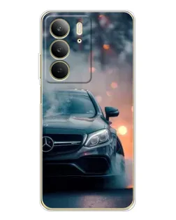 Чехол для Realme C73 5G с картинкой «Mercedes — ночной город» Чехол для Realme C73 5G с картинкой «Mercedes — ночной город»