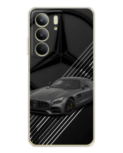 Чехол для Realme C73 5G с картинкой «Mercedes AMG — графика»