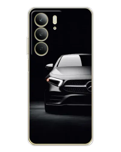 Чехол для Realme C73 5G с картинкой «Свет фар Mercedes»