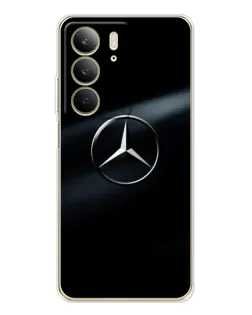 Чехол для Realme C73 5G с картинкой «Mercedes на металле»
