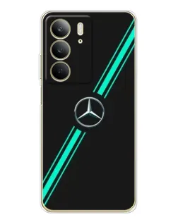 Чехол для Realme C73 5G с картинкой «Спортивные линии Mercedes»