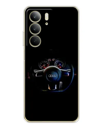 Чехол для Realme C73 5G с картинкой «Салон Audi — руль» Чехол для Realme C73 5G с картинкой «Салон Audi — руль»