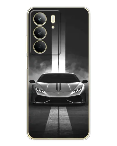 Чехол для Realme C73 5G с картинкой «Lamborghini симметрия дорог» Чехол для Realme C73 5G с картинкой «Lamborghini симметрия дорог»