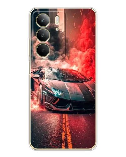 Чехол для Realme C73 5G с картинкой «Lamborghini красный дым» Чехол для Realme C73 5G с картинкой «Lamborghini красный дым»