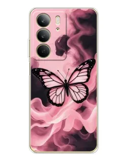 Чехол для Realme C73 5G с картинкой «Бабочка в дыму»