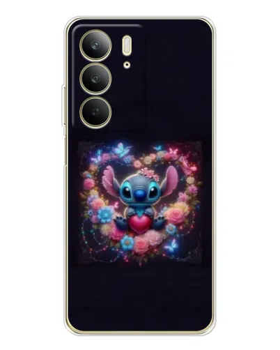 Чехол для Realme C73 5G с картинкой «Stitch в цветах» Чехол для Realme C73 5G с картинкой «Stitch в цветах»