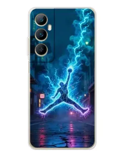 Чехол для Realme C75 с картинкой «Jordan Gold Jumpman»