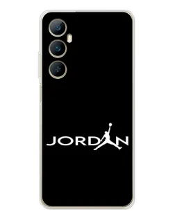 Чехол для Realme C75 с картинкой «Jordan White Logo» Чехол для Realme C75 с картинкой «Jordan White Logo»