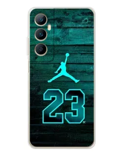 Чехол для Realme C75 с картинкой «Jordan Cyan 23» Чехол для Realme C75 с картинкой «Jordan Cyan 23»