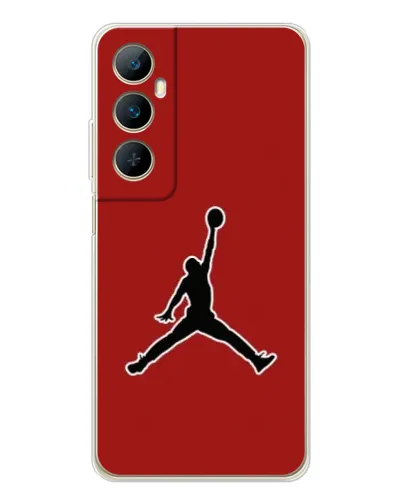 Чехол для Realme C75 с картинкой «Jordan Red Back»