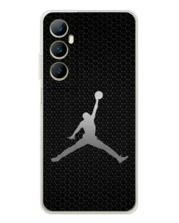 Чехол для Realme C75 с картинкой «Jordan Dark Carbon» Чехол для Realme C75 с картинкой «Jordan Dark Carbon»