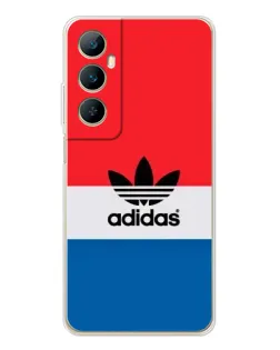 Чехол для Realme C75 с картинкой «Ретро блоки Adidas»