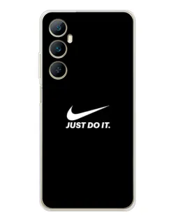 Чехол для Realme C75 с картинкой «Минимализм от Nike»