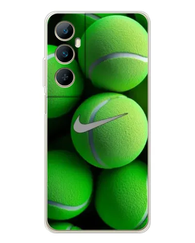 Чехол для Realme C75 с картинкой «Теннисные мячи Найк»