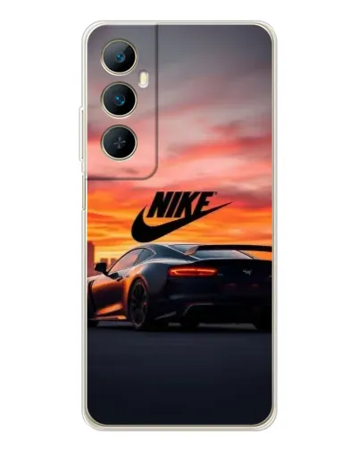 Чехол для Realme C75 с картинкой «Nike и суперкар»