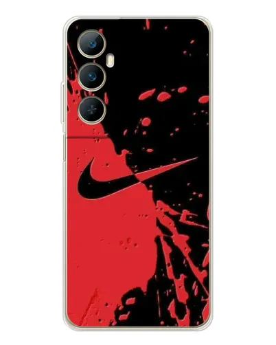 Чехол для Realme C75 с картинкой «Красные брызги Nike» Чехол для Realme C75 с картинкой «Красные брызги Nike»