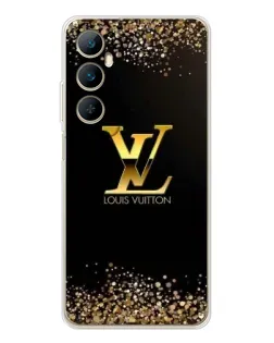 Чехол для Realme C75 с картинкой «LV — золотые искры»