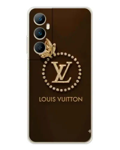 Чехол для Realme C75 с картинкой «LV — золотая печать»