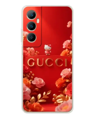 Чехол для Realme C75 с картинкой «Gucci — золотой сад»