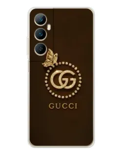 Чохол для Realme C75 з картинкою «Gucci — золотий метелик»